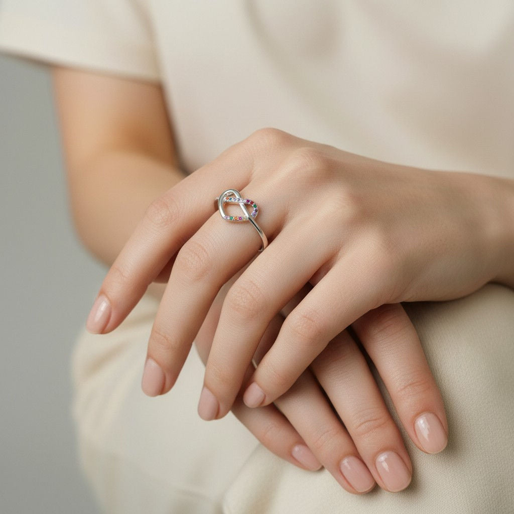 Anillo Corazón Infinito Circones Multicolor