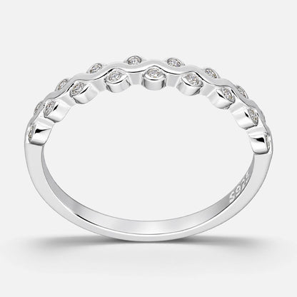 Anillo Cintillo Ondulado Circones