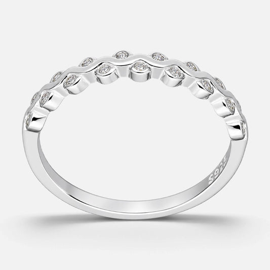 Anillo Cintillo Ondulado Circones