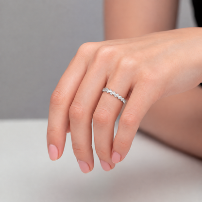 Anillo Cintillo Ondulado Circones