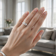 Anillo Ondulado Líneas Circones