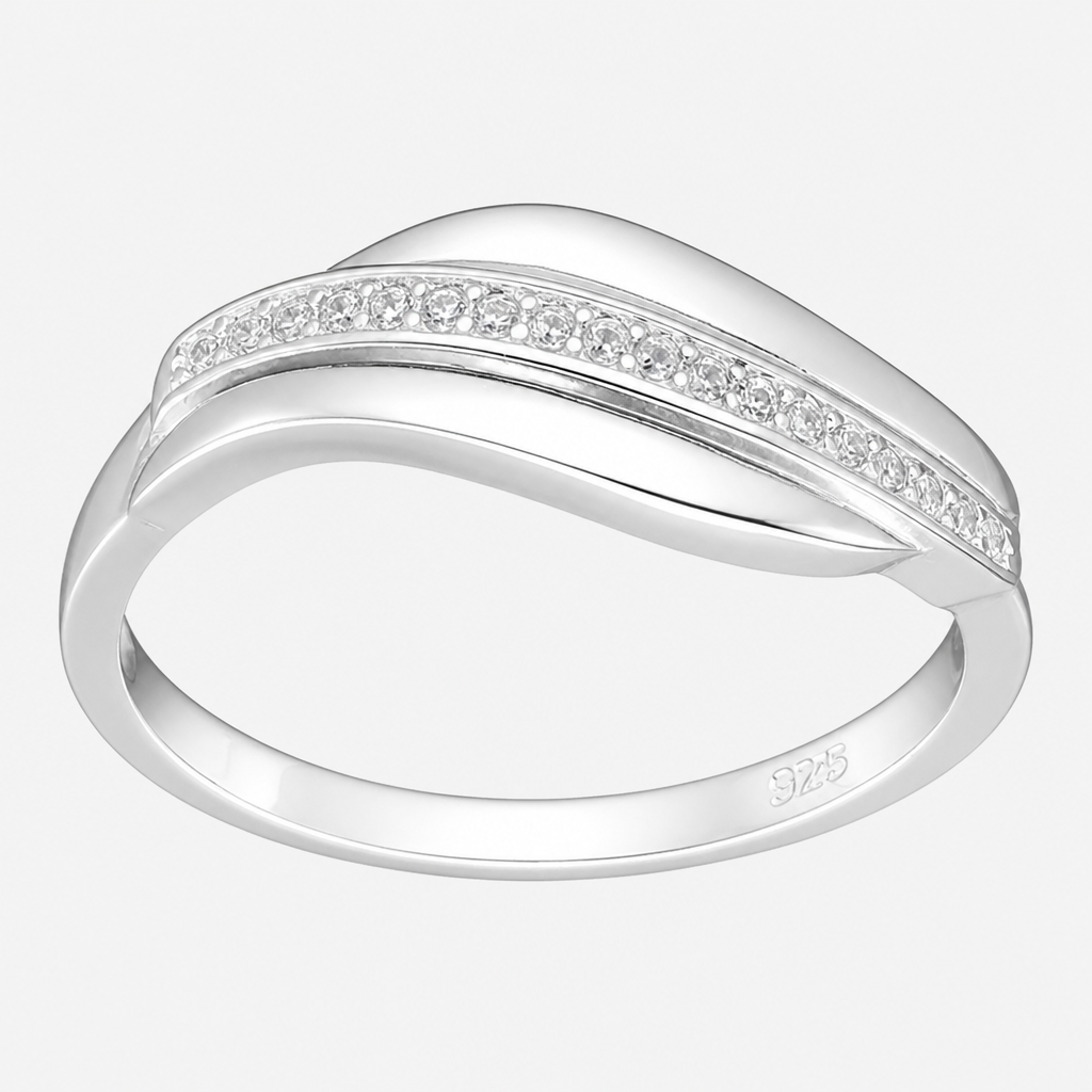 Anillo Ondulado Líneas Circones