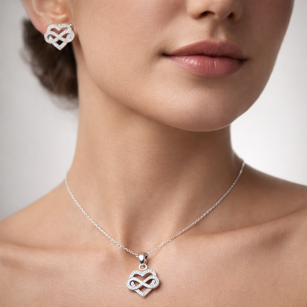 Conjunto Corazón Infinito Circones