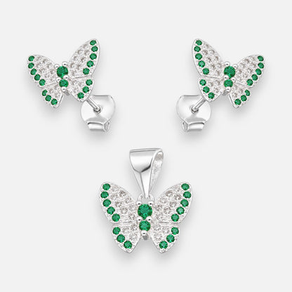 Conjunto Mariposas Esmeralda Circones