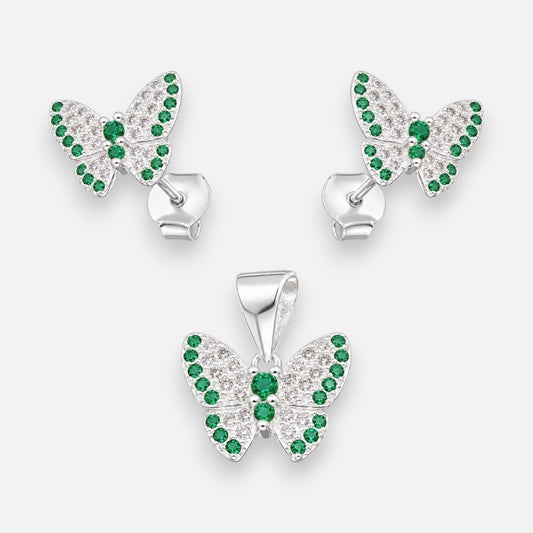 Conjunto Mariposas Esmeralda Circones