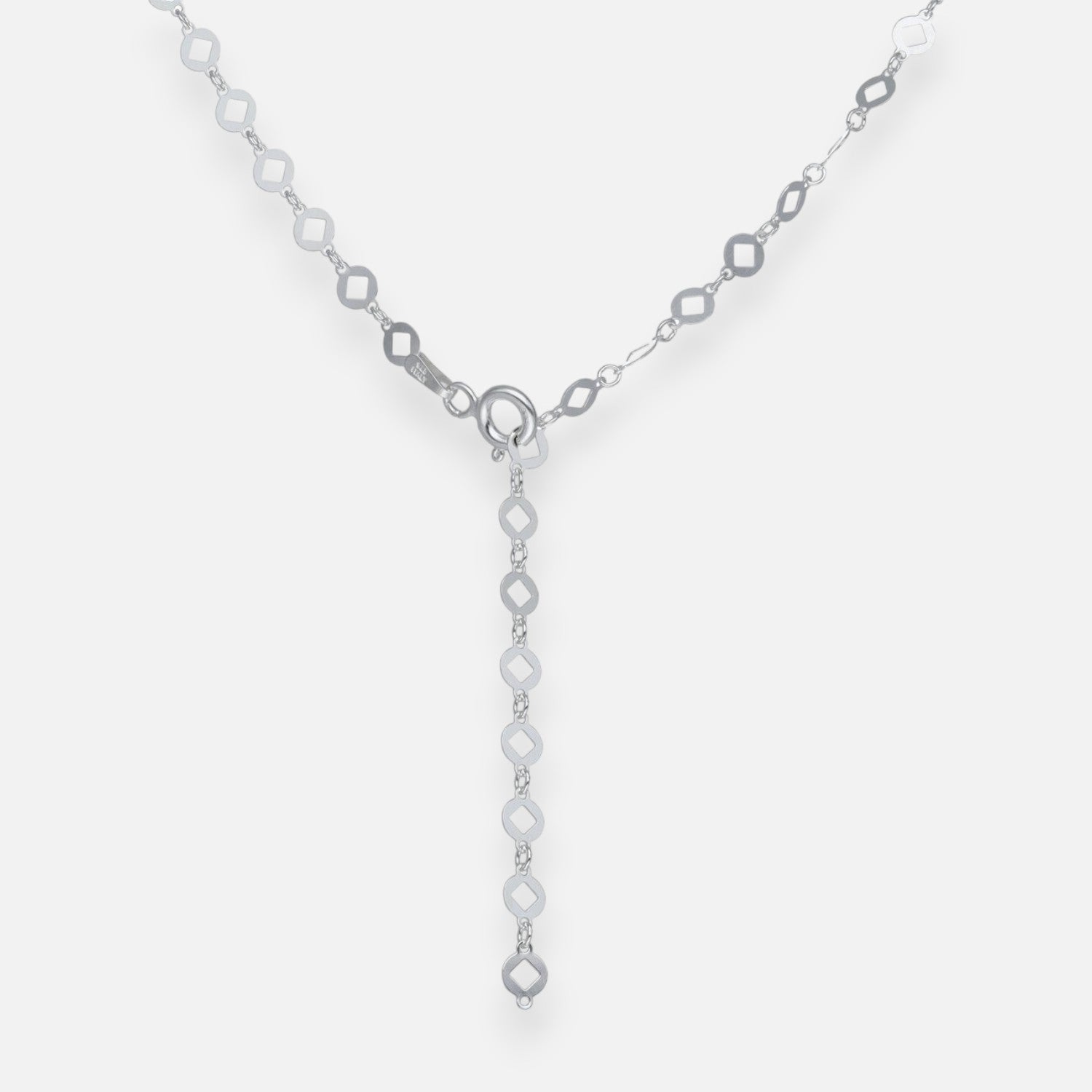 Collar Cascada Círculos Rombo