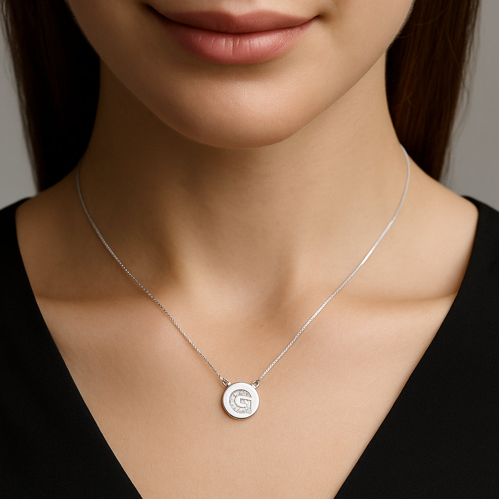 Collar Círculo Letra G Circones