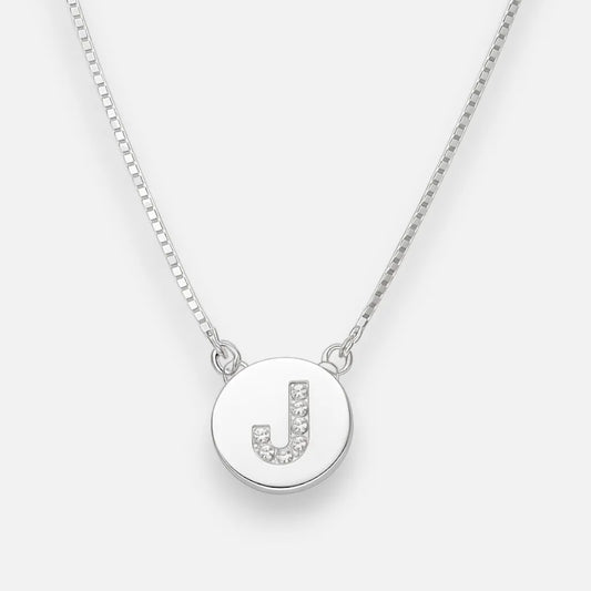Collar Círculo Letra J Circones
