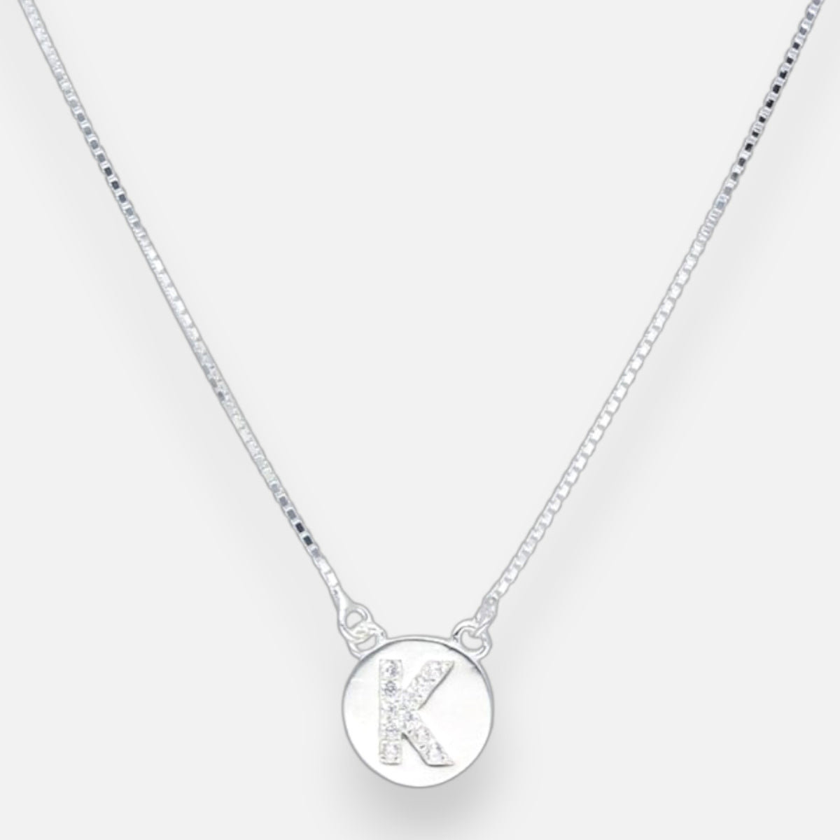 Collar Círculo Letra K Circones