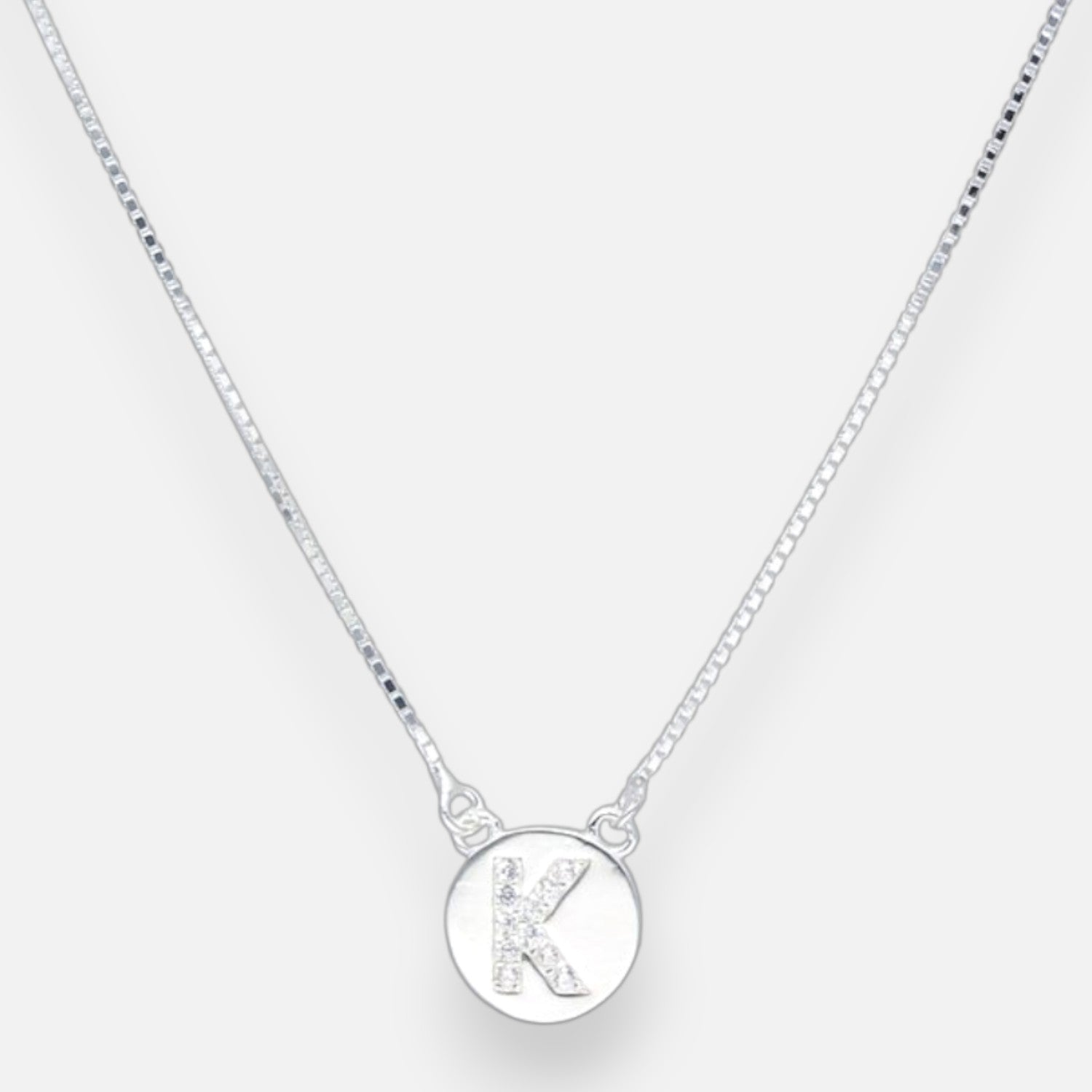 Collar Círculo Letra K Circones