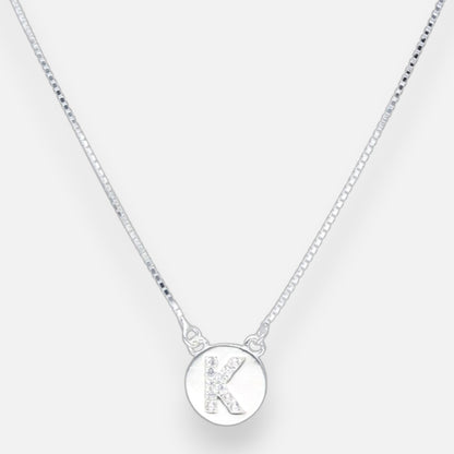 Collar Círculo Letra K Circones