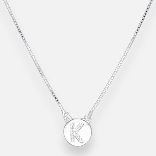 Collar Círculo Letra K Circones