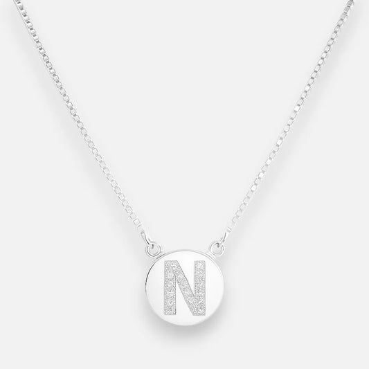 Collar Círculo Letra N Circones