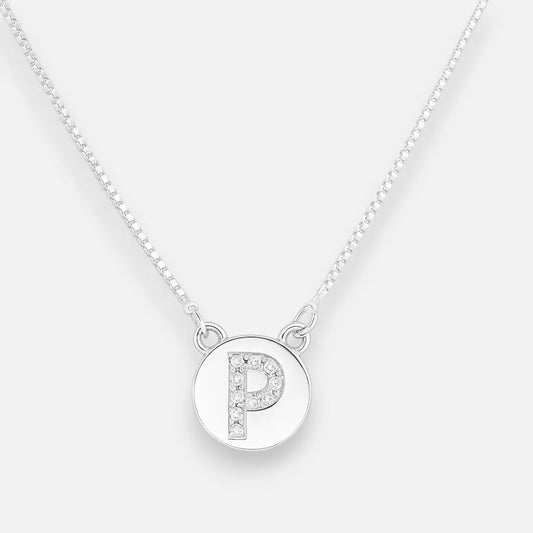 Collar Círculo Letra P Circones