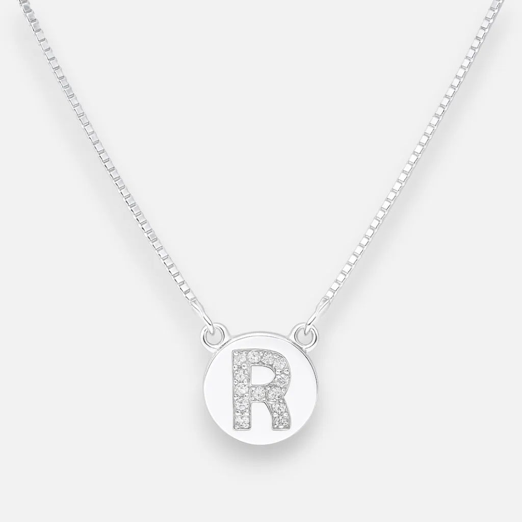 Collar Círculo Letra R Circones
