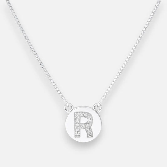 Collar Círculo Letra R Circones