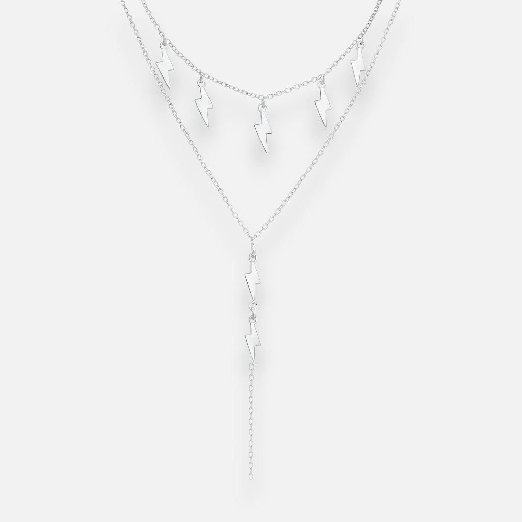 Collar Doble Cascada Rayos