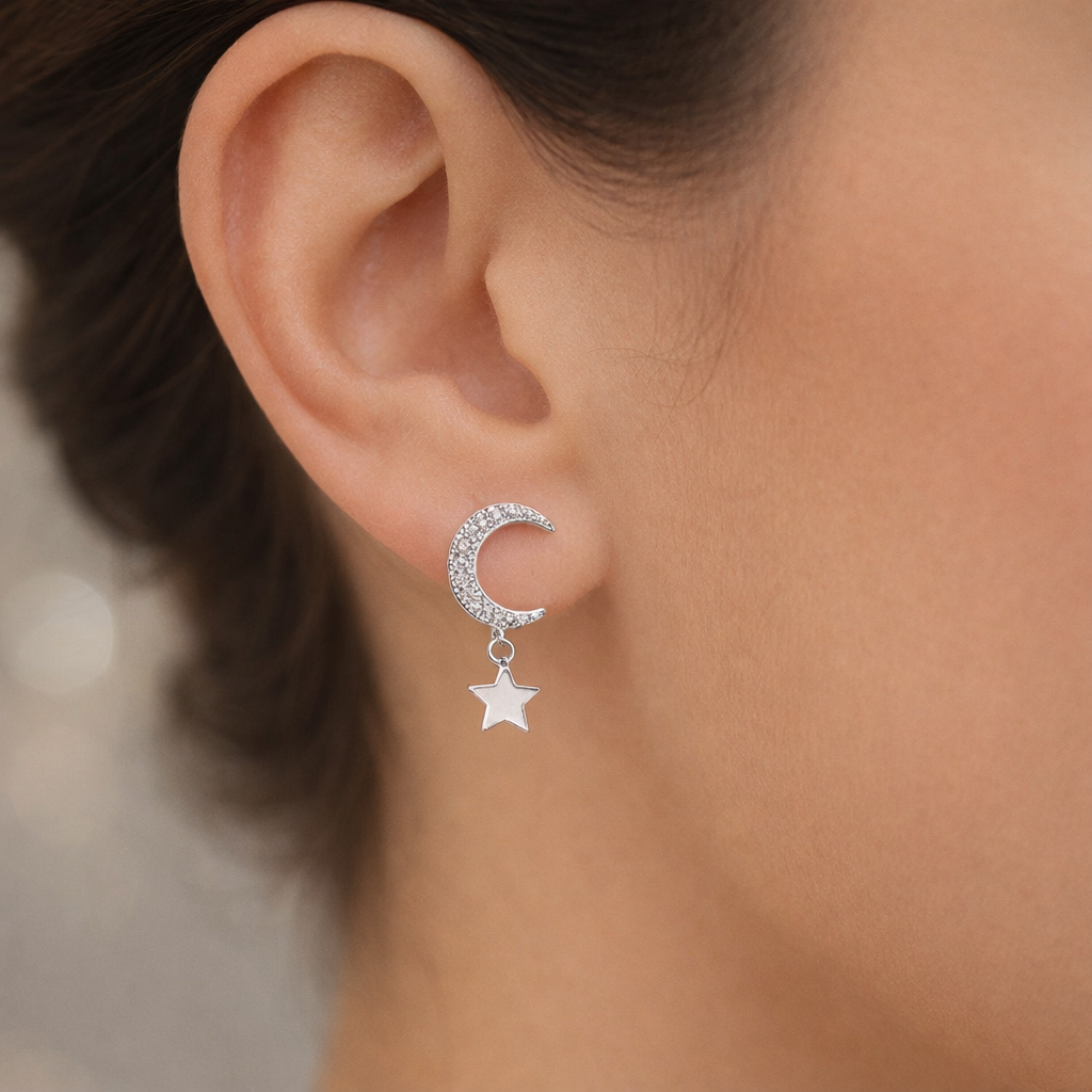 Aro Media Luna Estrella Circones