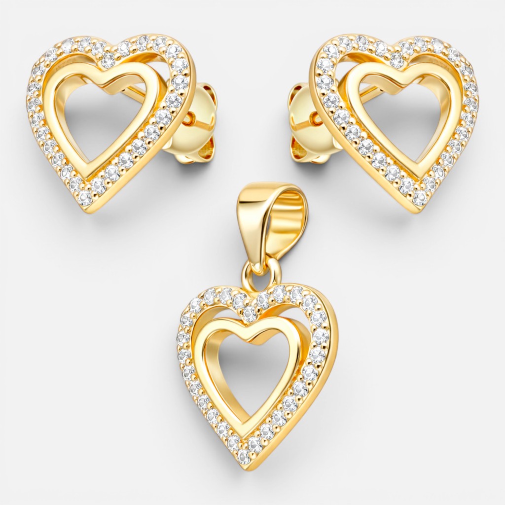 Conjunto Corazones Circones 12 mm