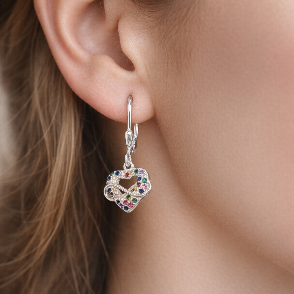 Aro Clip Corazón Infinito Circones Multicolor
