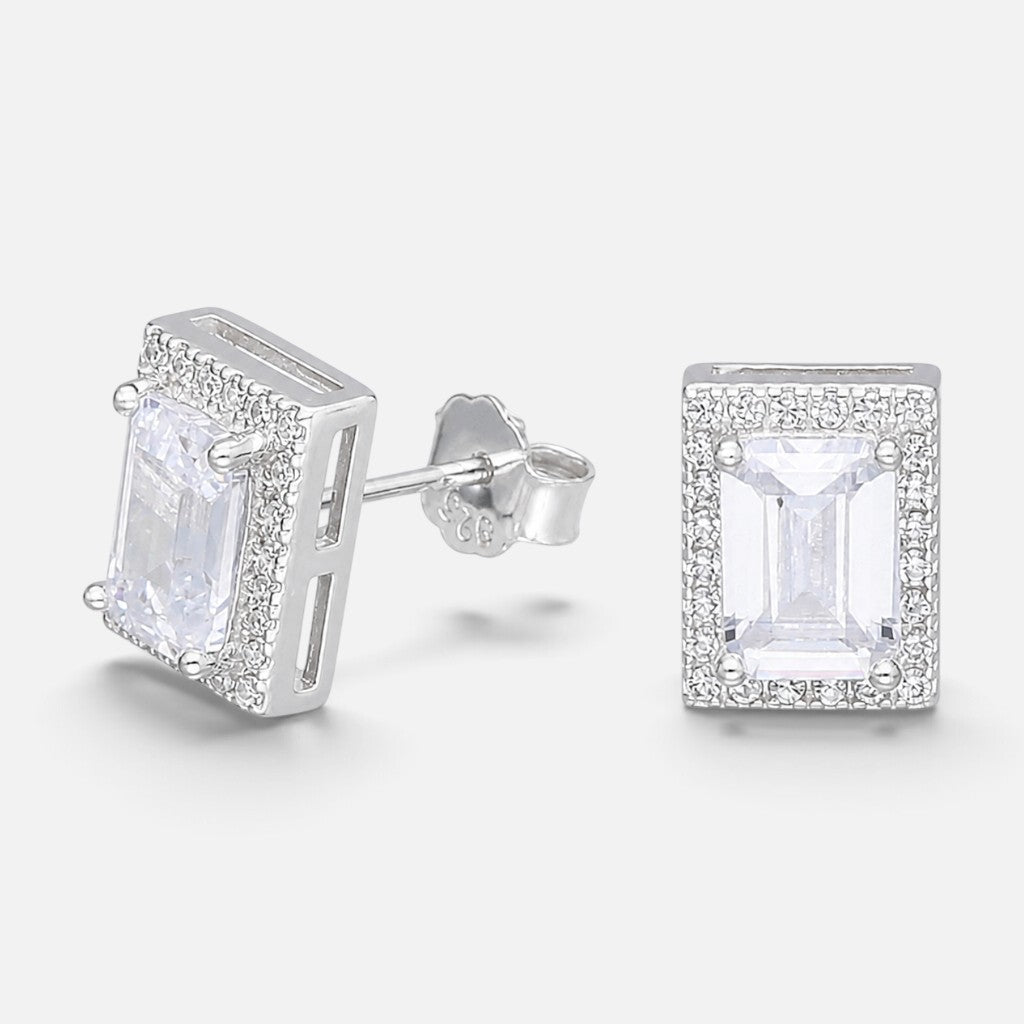 Aro Rectangular Circones Baguette 10x8 mm
