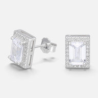 Aro Rectangular Circones Baguette 10x8 mm