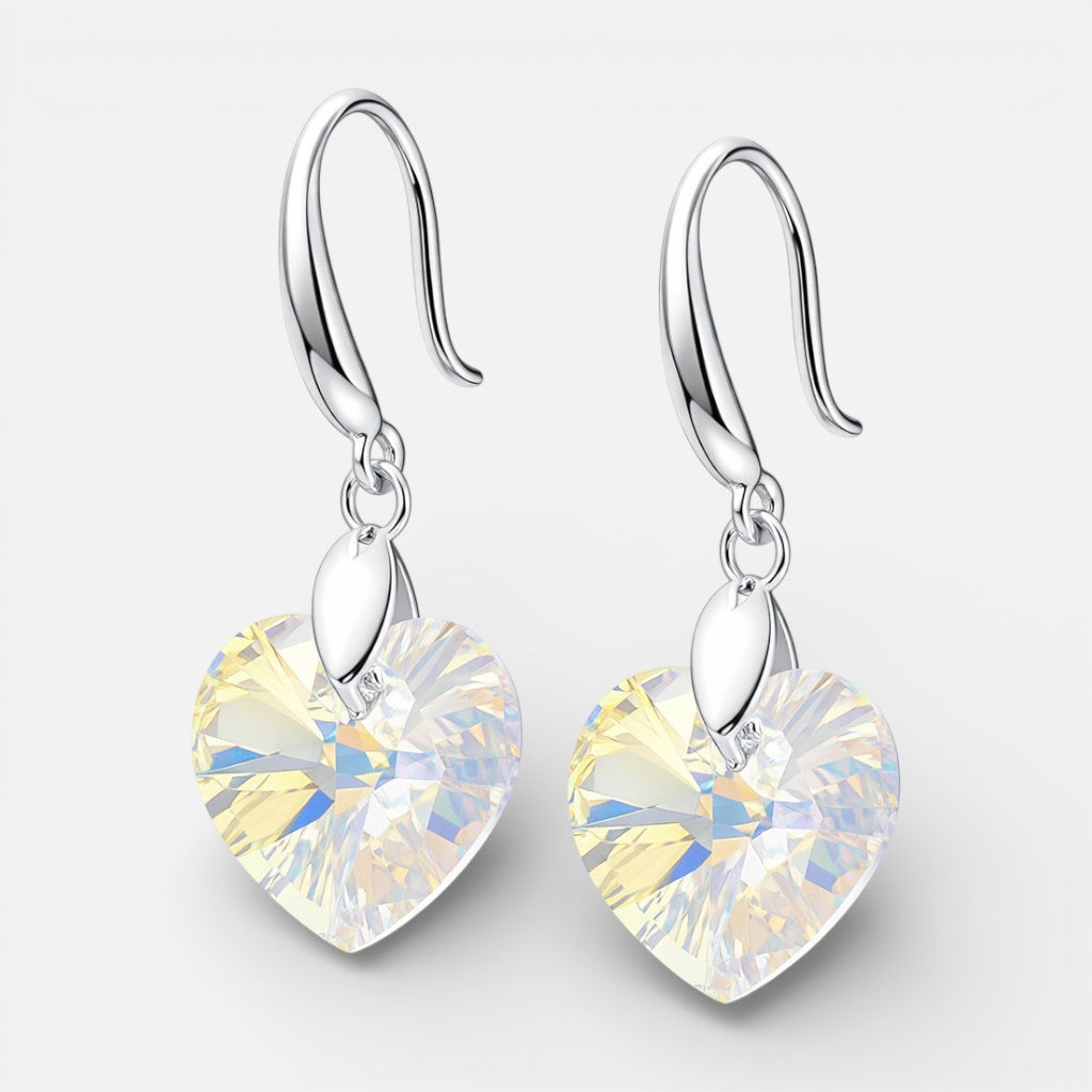 Aro Corazón Hecho con Cristal Swarovski® Tornasol