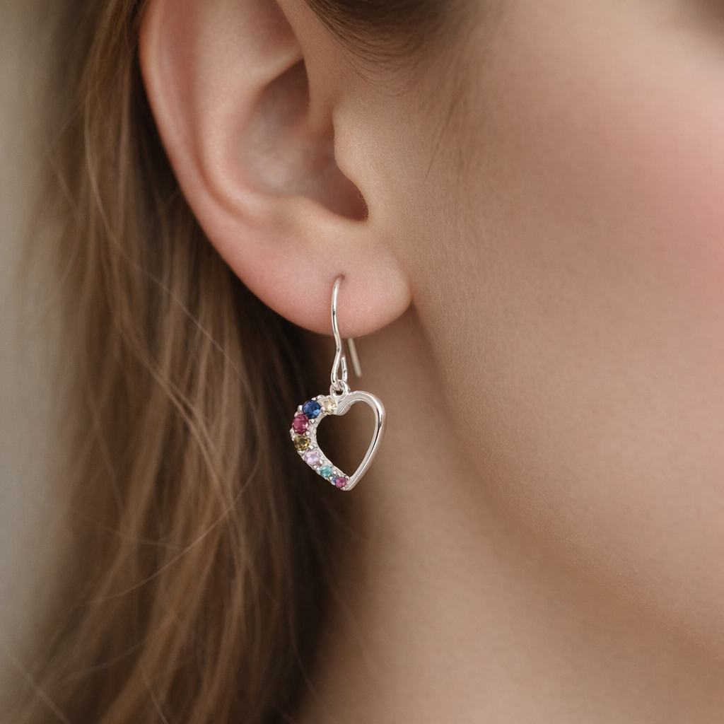 Aro Corazón Circones Multicolor