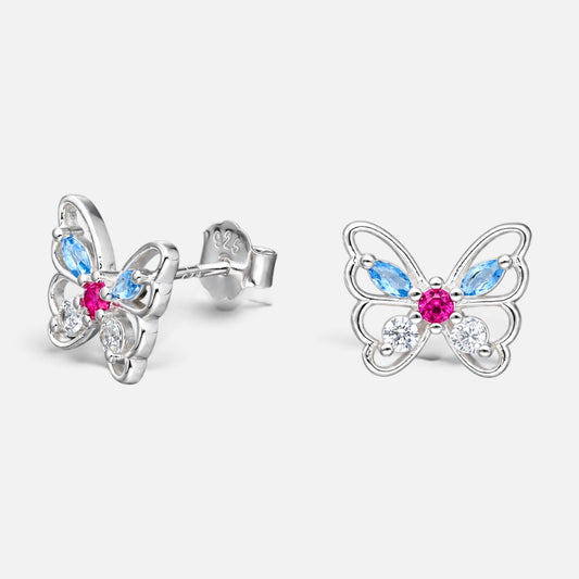 Aro Mariposa Circones Multicolor