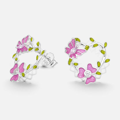 Aro Mariposa Trébol Espigas Esmaltado Circones