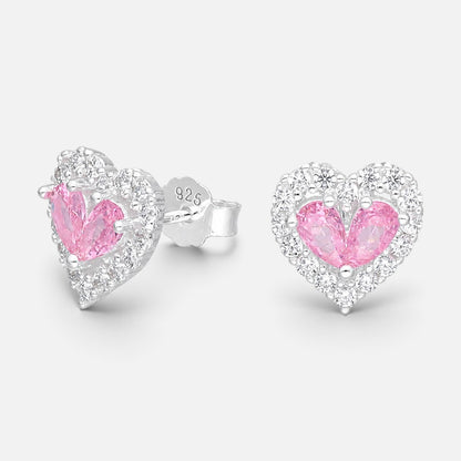 Aro Corazón Rosa Francia Circones