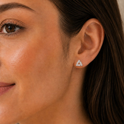 Aro Triangular Circones Pavé