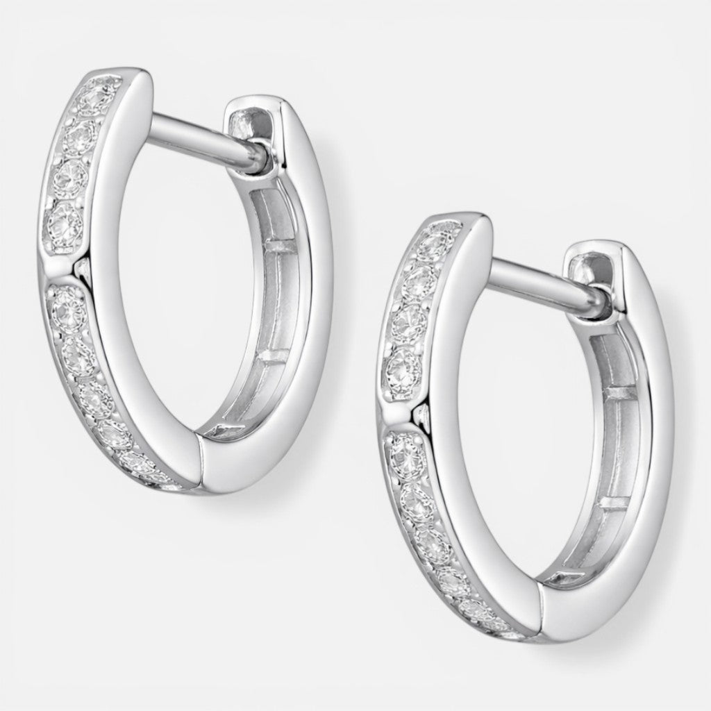 Argolla Huggie Estrella Fugaz Circones 11 mm