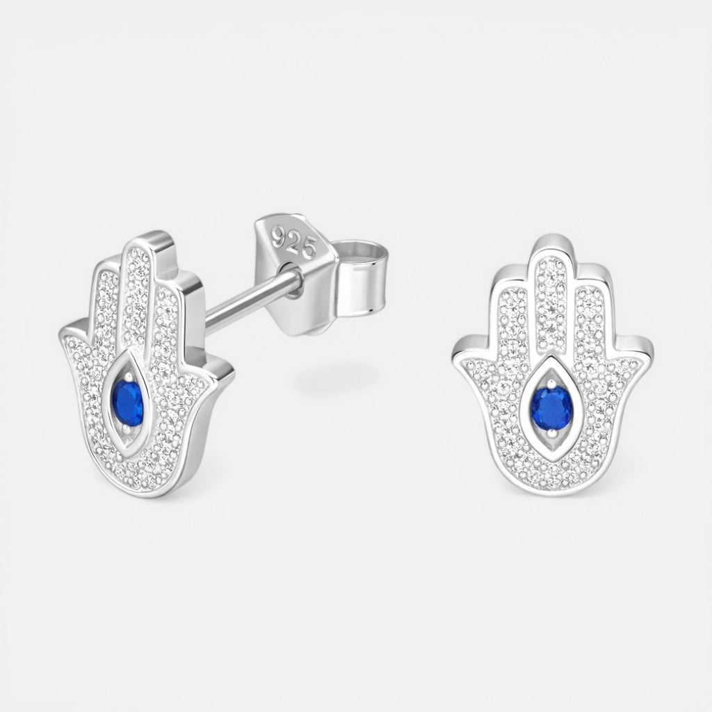 Aro Mano de Fátima Circón Zafiro