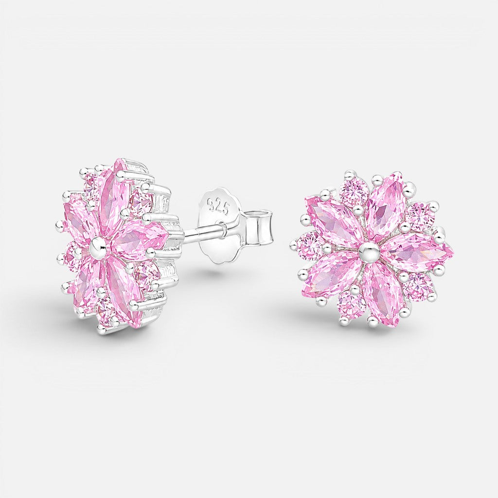 Aro Flor circones Rosa Francia 8 mm