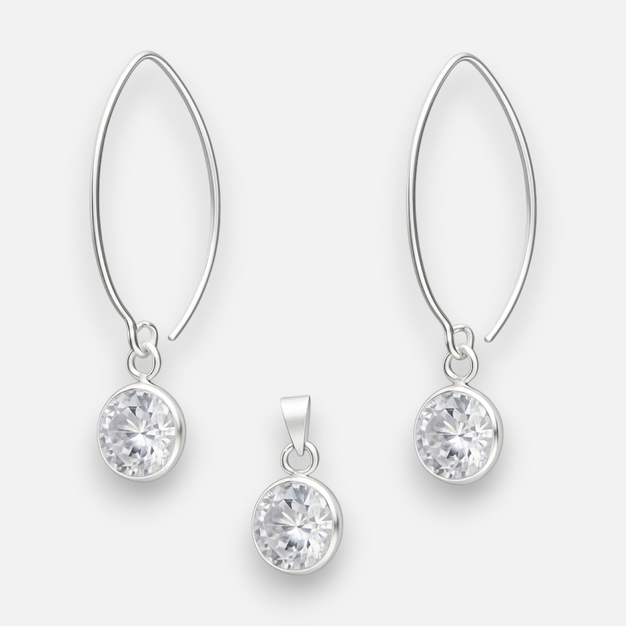 Conjunto Circón 8 mm