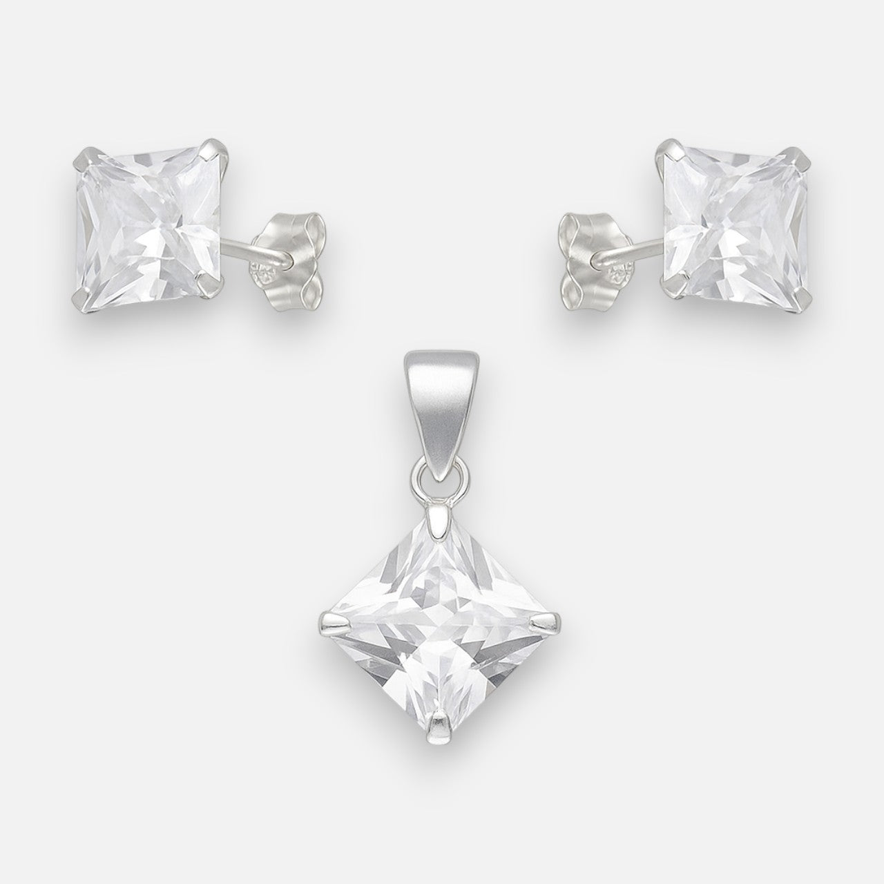 Conjunto Circón 8 mm