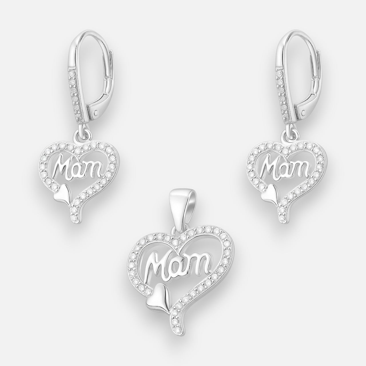 Conjunto Corazón Mom Circones