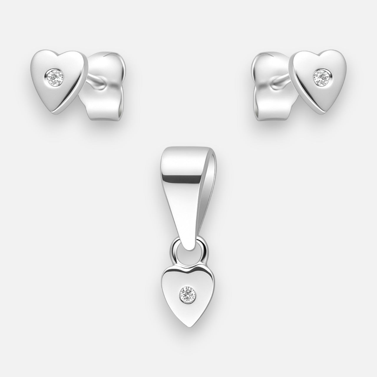 Conjunto Corazón Circón