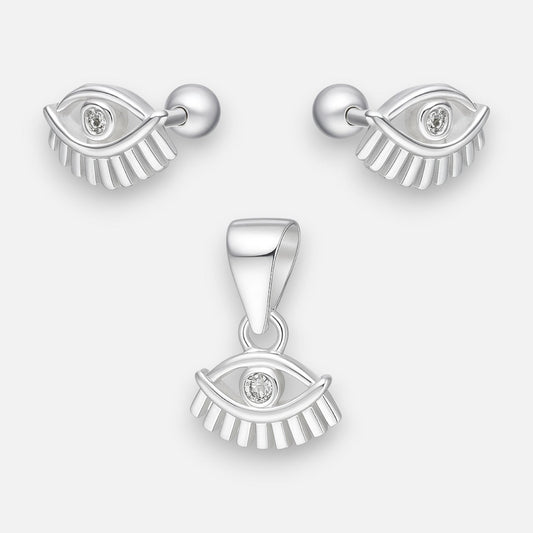 Conjunto con Tope Ojo Turco Circón