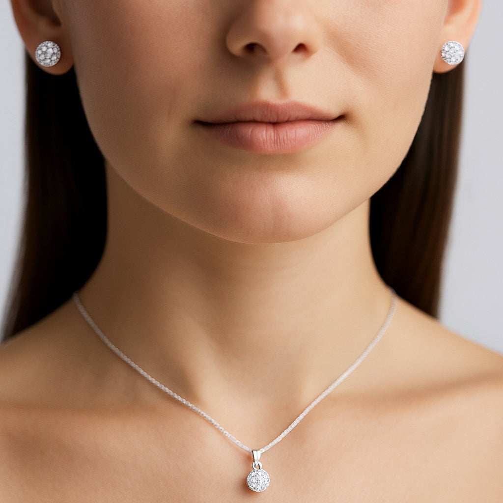 Conjunto Esfera Strass 10 mm