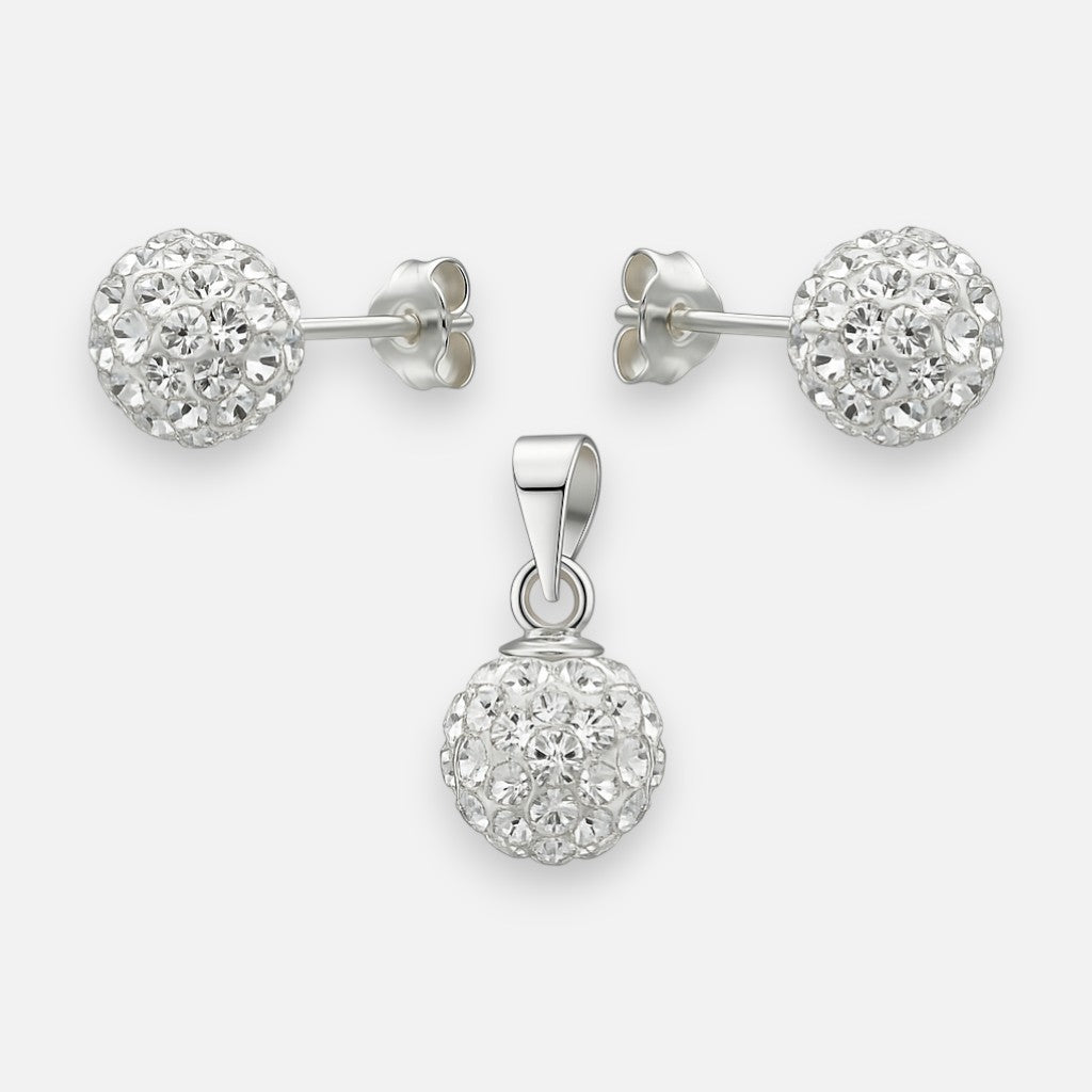 Conjunto Esfera  Strass