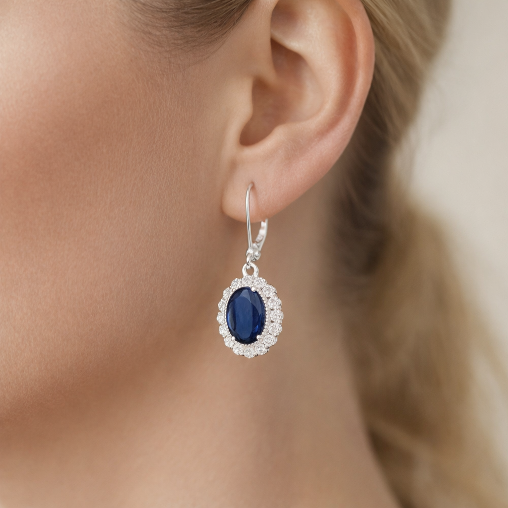 Aro Clip Lady Circón Zafiro