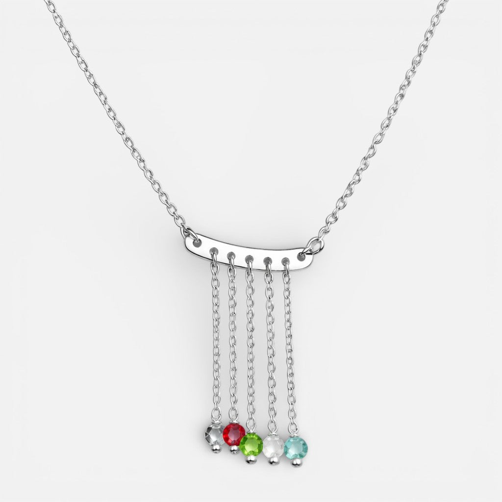 Collar Cascada Cristales Hecho con Swarovski® Multicolor
