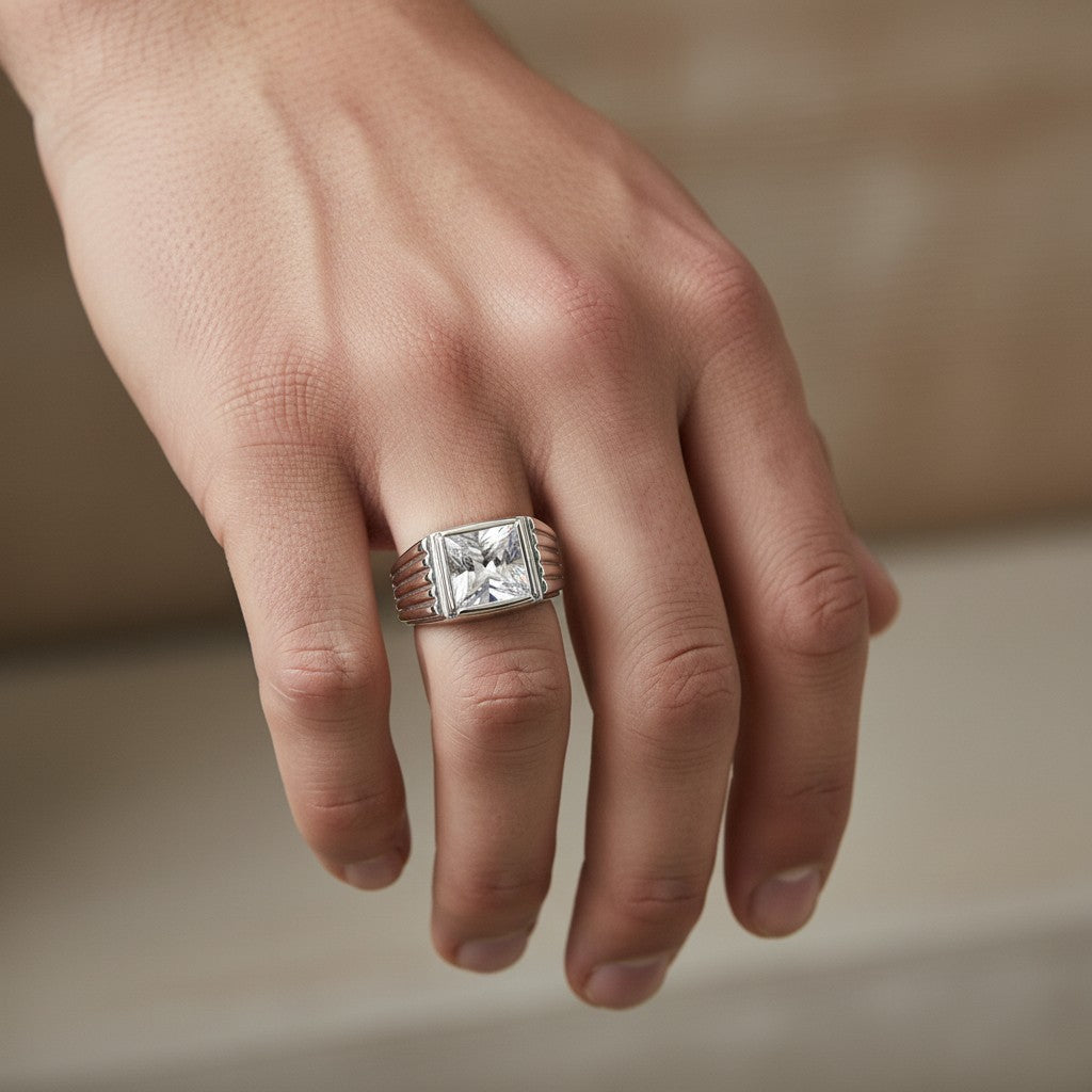 Anillo Sello Circón