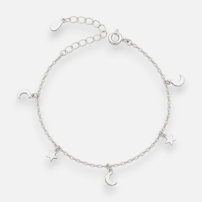 Pulsera Estrellas y Media Luna 17 cm