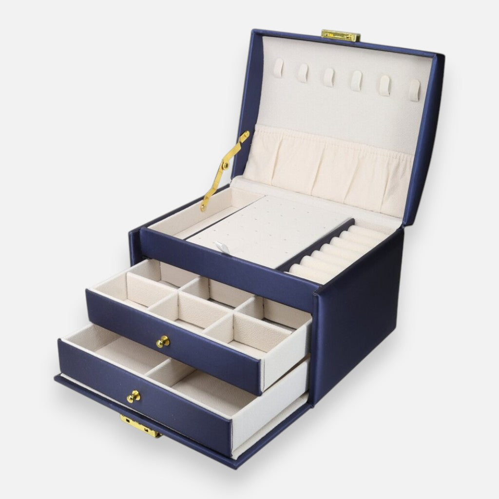 Joyero Organizador Azul