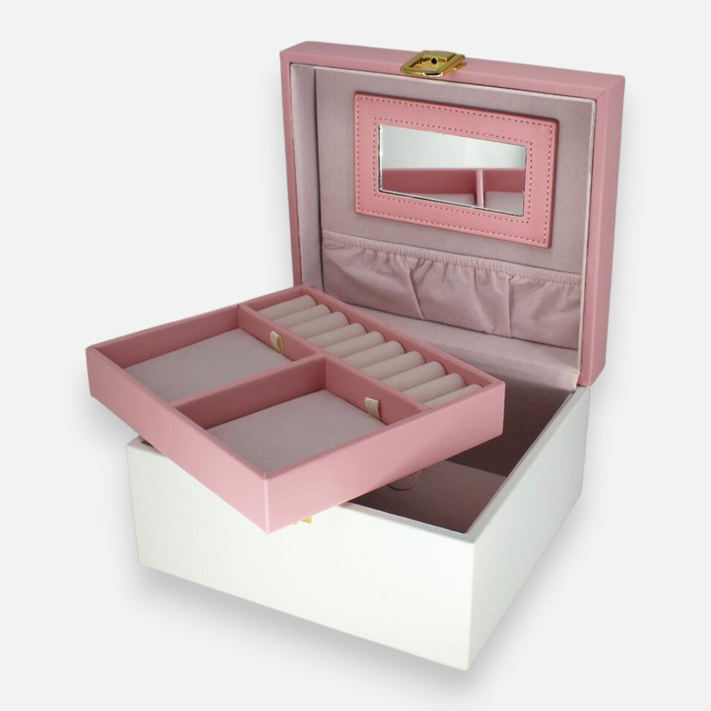 Joyero Organizador Rosa