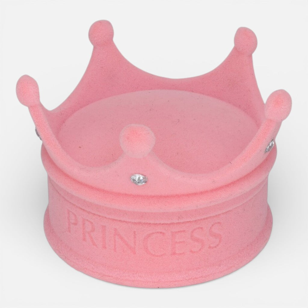 Corona Rosa Princess Terciopelo para Anillo