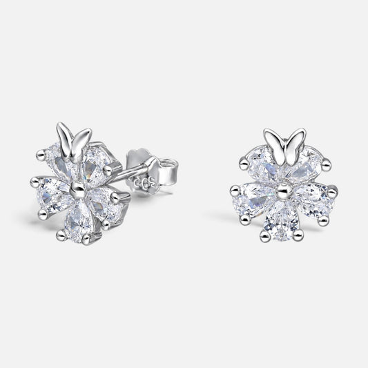 Aros Flor Mariposa Circones